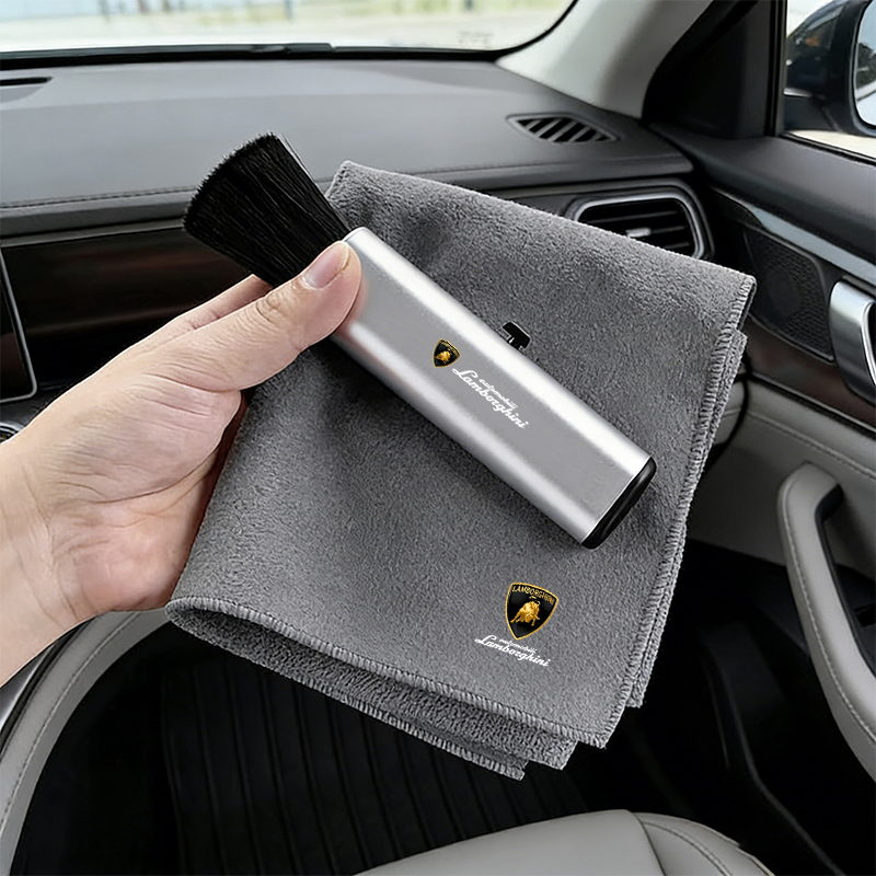 Detailing Brush Set - Sticker Auto Detailing Gereedschap Suède Microfiber