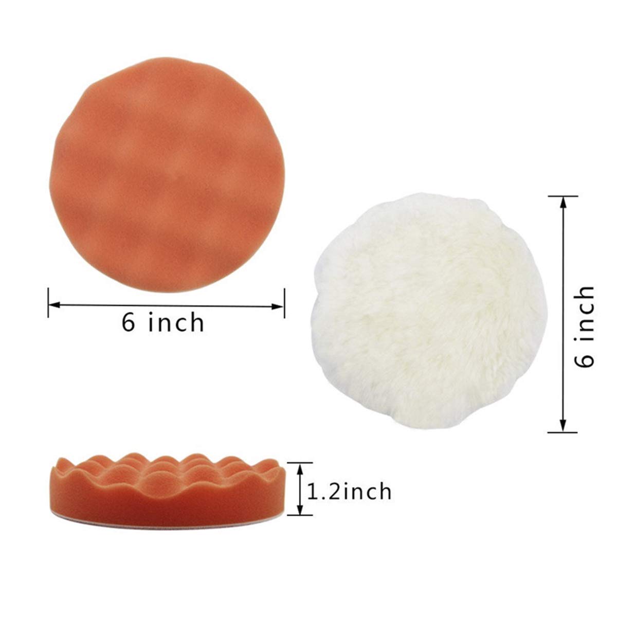 3/5/6Inch Spons Polijsten Pads - Polish Pad Set Buffer recensie en prijs