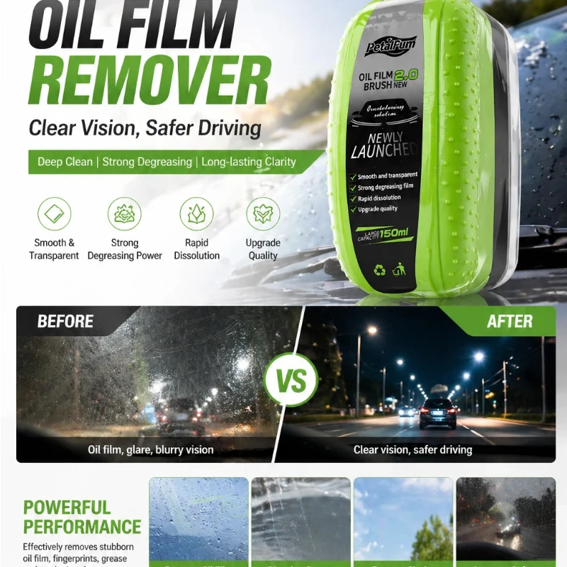 Autoglas oliefilm verwijderaar - Car Cleaning Brush recensie en prijs